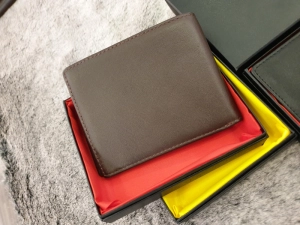 Ví Da Bò Nappa 5 Ngang Nâu Sẫm