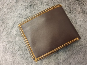 Ví Da Bò Khâu Viền Nike