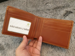 Ví Da Bò Nappa 2 Ngang Da Bò