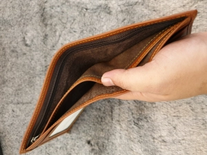 Ví Da Bò Nappa 2 Ngang Da Bò