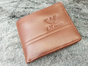 Ví Da Bò Nappa 5 Ngang Nâu