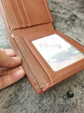 Ví Da Bò Nappa 5 Ngang Nâu