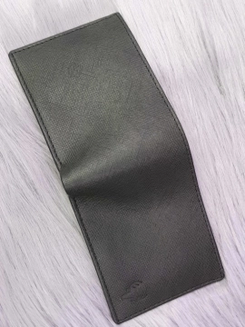 Ví Da Bò Safiano Đen Ngang