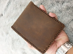 Ví da bò Sáp thêu chỉ rích