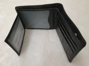 Ví Da Bò Dập Vân Cá Sấu Lá