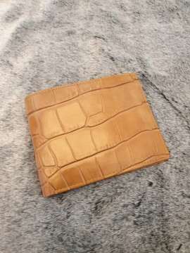 Ví Da Bò Dập Vân Cá Sấu