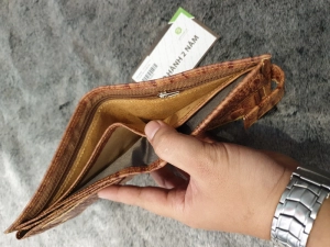 Ví Da Bò Vân Cá Sấu