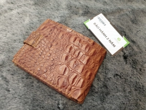 Ví Da Bò Vân Cá Sấu