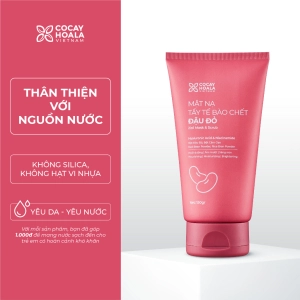 Mặt Nạ Tẩy Tế Bào Chết Đậu Đỏ Việt Nam 2in1 Cỏ Cây Hoa Lá, Dưỡng Trắng Da, Cấp Ẩm - Dung tích 150gr