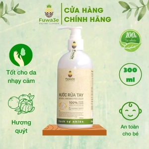 Nước rửa tay hữu cơ Fuwa3e mùi tinh dầu quýt từ chế phẩm Enzyme sinh học 100ml