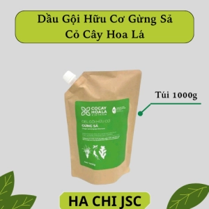 Dầu Gội Thảo Dược Hữu Cơ Cỏ Cây Hoa Lá Gừng Sả Kích Mọc Tóc, Ngăn Tóc Bết Dầu 1000gr