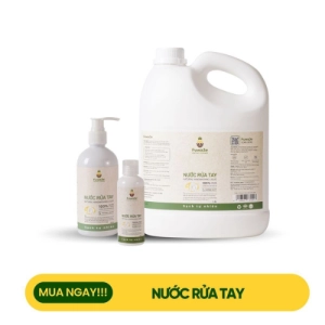 Nước rửa tay hữu cơ Fuwa3e mùi tinh dầu quýt từ chế phẩm Enzyme sinh học 3000ml