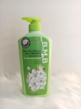 Sữa tắm tinh dầu dừa thiên nhiên B.M.B 650ml hương dừa