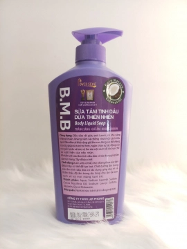                           Sữa tắm tinh dầu dừa thiên nhiên B.M.B 650ml hương hoa lavender                      