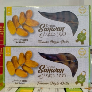 Chà Là Khô Nguyên Cành Sanwan Tunisia hộp 500g