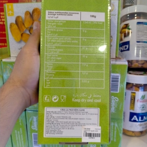 Chà Là Khô Nguyên Cành Sanwan Tunisia hộp 500g