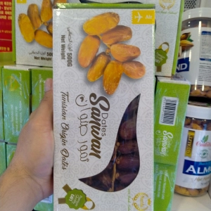 Chà Là Khô Nguyên Cành Sanwan Tunisia hộp 500g