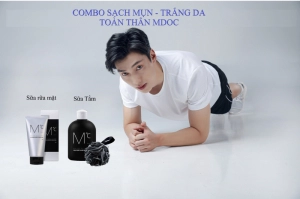 Combo Sữa Tắm Trắng Da Sạch Mụn MdoC