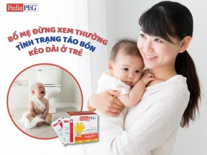 Hỗ trợ cải thiện táo bón hiệu quả, an toàn cho bé Pedia PEG