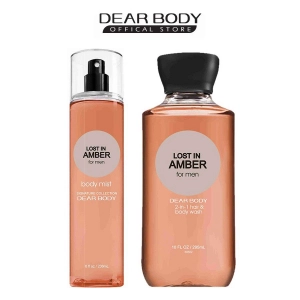 BODY MIST DEAR BODY 236ml - XỊT THƠM TOÀN THÂN - Dành Cho Nam - LOST IN AMBER FOR ME