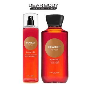 BODY MIST DEAR BODY 236ml - XỊT THƠM TOÀN THÂN - Dành Cho Nam - SCARLET FOR MEN