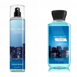 BODY MIST DEAR BODY 236ml - XỊT THƠM TOÀN THÂN - Dành Cho Nam - WILD NIGHT FOR MEN