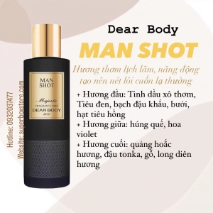                           XỊT THƠM TOÀN THÂN DÀNH CHO NAM - DEAR BODY FRAGRANCE MIST 270ml - MAN SHOT                      