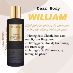                           XỊT THƠM TOÀN THÂN DÀNH CHO NAM - DEAR BODY FRAGRANCE MIST 270ml - WILLIAM                      