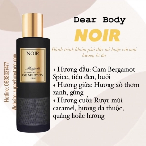                           XỊT THƠM TOÀN THÂN DÀNH CHO NAM - DEAR BODY FRAGRANCE MIST 270ml - NOIR                      