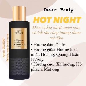                          XỊT THƠM TOÀN THÂN DÀNH CHO NAM - DEAR BODY FRAGRANCE MIST 270ml - HOT NIGHT                      