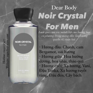 Gel Tắm Nước Hoa - Dear Body 295ml - Dành Cho Nam - NOIR CRYSTAL FOR MEN