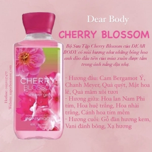 Gel Tắm Nước Hoa DEAR BODY - Dành Cho Nữ - Shower Gel 295ml - CHERRY BLOSSOM