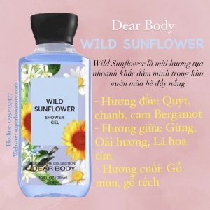 Gel Tắm Nước Hoa DEAR BODY - Dành Cho Nữ - Shower Gel 295ml - WILD SUNFLOWER