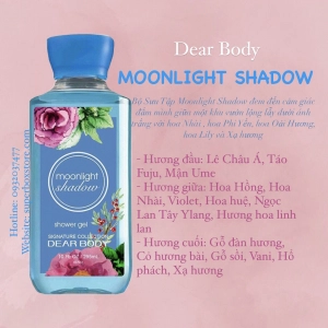 Gel Tắm Nước Hoa DEAR BODY - Dành Cho Nữ - Shower Gel 295ml - MOONLIGHT SHADOW