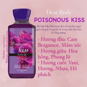 Gel Tắm Nước Hoa DEAR BODY - Dành Cho Nữ - Shower Gel 295ml - POISONOUS KISS