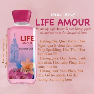 Gel Tắm Nước Hoa DEAR BODY - Dành Cho Nữ - Shower Gel 295ml - LIFE AMOUR
