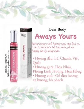 NƯỚC HOA DEAR BODY 30ml - DÀNH CHO NỮ - AWAY YOUR