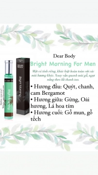 NƯỚC HOA DEAR BODY - EAU DE PARFUME 30ml - DÀNH CHO NAM