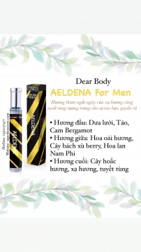 NƯỚC HOA DEAR BODY 30ml - DÀNH CHO NAM - AELDENA FOR MEN