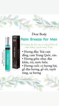 NƯỚC HOA DEAR BODY 30ml - DÀNH CHO NAM - PLAM BREEZE FOR MEN