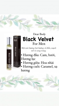 NƯỚC HOA DEAR BODY 30ml - DÀNH CHO NAM - BLACK VELVET FOR MEN