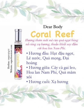 NƯỚC HOA DEAR BODY 30ml - DÀNH CHO NỮ - CORAL REEF