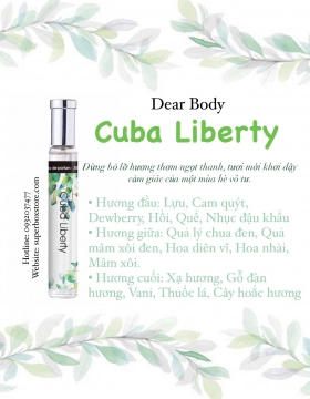 NƯỚC HOA DEAR BODY 30ml - DÀNH CHO NỮ - CUBA LIBERTY