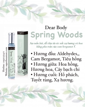 NƯỚC HOA DEAR BODY 30ml - DÀNH CHO NỮ - SPRING WOODS