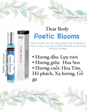 NƯỚC HOA DEAR BODY 30ml - DÀNH CHO NỮ - PEOTIC BLOOMS