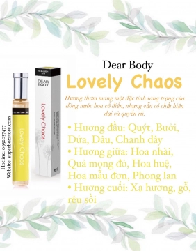 NƯỚC HOA DEAR BODY 30ml - DÀNH CHO NỮ -  LOVELY CHAO