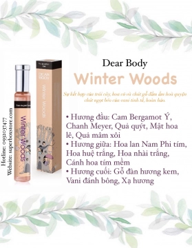 NƯỚC HOA DEAR BODY 30ml - DÀNH CHO NỮ - WINTER WOODS
