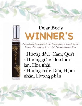 NƯỚC HOA DEAR BODY 30ml - DÀNH CHO NỮ - WINNER