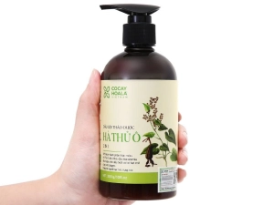 Dầu gội thảo dược Hà thủ ô Cân Bằng Sắc Tố Melanin Cocayhoala 450g Ha Chi Organic