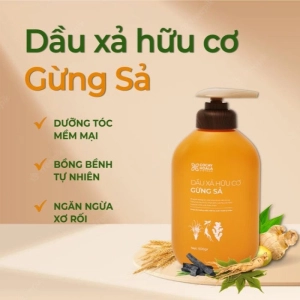Dầu  Xả Hữu Cơ Gừng Sả Cỏ Cây Hoa Lá 500gr - Ngăn Tóc Bết Dầu